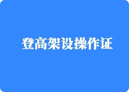 操鸡巴视频网站大全登高架设操作证